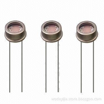 5mm Light Dependent Resistors, Coved with Metal Shell and 540mm Spectral Peak